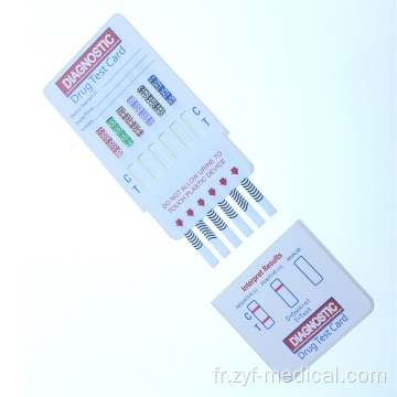 6 panneaux Génériques Multi Drugtest Urine Dip Carte